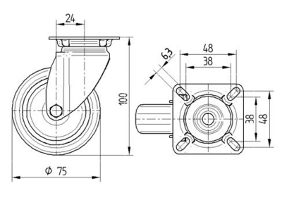 Roata_pivotanta_TENTE_polipropilena_cauciuc_termoplastic_diametru_75_2470PJP075P40_dimensiuni_ro8